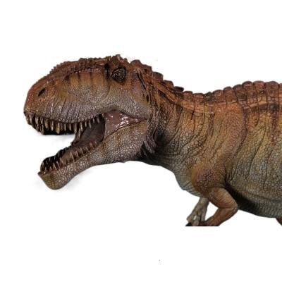 China 1:35 Nanmu Giganotosaurus Behemoth Model Dinosaurs Toy Doll Movable Jaw Brown Red Color Version 171520 for sale