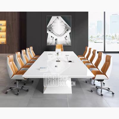 China Customized Size Hot Sale Office Furniture Meeting Room Modern Luxury Conference Table for sale