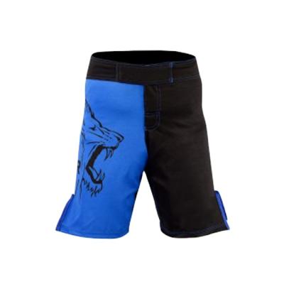 China Professional Wholesale Comfortable Breathable Quick-Dry Polyester Spandex Fighter Muttahida Majlis-e-Amal Logo Boxing Muay Thai Shorts Custom Made for sale