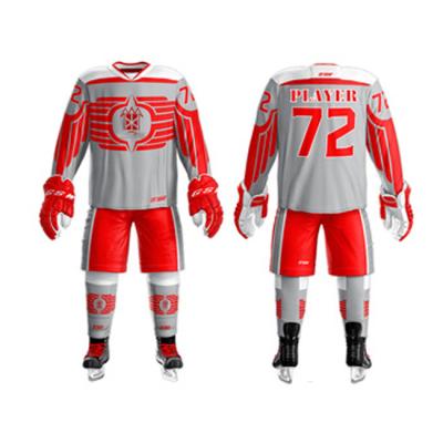 China Shirts & Tops Custom Cheap Sublimation Team Ice Hockey Jersey Hockey Jersey for sale