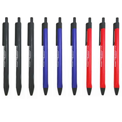 China Normal High quality PIANO PT-203 soft ink pens free sample 3 colors 0.7mm office supplies custom plastic retractable pen for sale