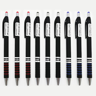 China Normal Hotsale PIANO PB-165 soft ink pen free sample 3 colors 0.7mm office supplies custom metal tips retractable pen for sale