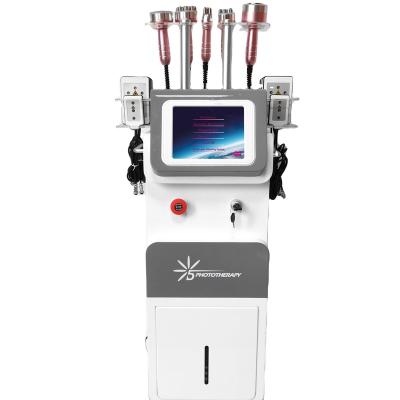 China Professional Weight Loss Fat Blaster Vertical 6 in 1 40k or 80k Cavitation RF Vacuum System Ultrasonic Slimming Machine for sale