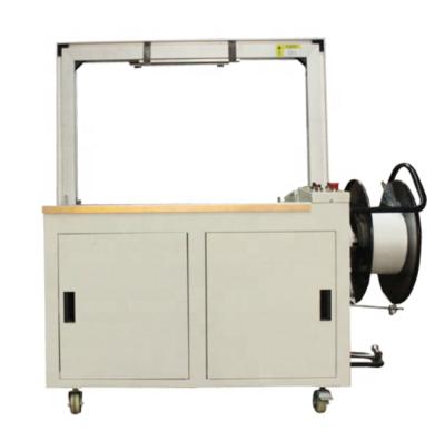 China High Efficiency Automatic Tying PP Food Box Pallet Strap Adjustable Double Motors Automatic Strapper Tying Machine for sale