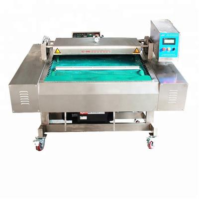 China Industrial Vertical Dried Food Fish Sealer Machine Vacuum Packing Continuous Rolling Belt For Seafood Use Industrial Machine Vacuum for sale