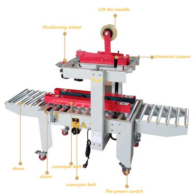 China Semi-automatic food carton box or automatic carton sealing machine for sale