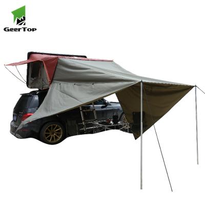 China Straight Bracing Type Geertop 2.1m Offroad Car Roof Top Tent Side Tent For Outdoor Camping for sale