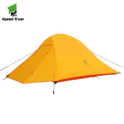 China Camouflage/Field Game Geertop Outdoor Waterproof 2 Man Winter Mountaineering Ultralight Camping Tent for sale