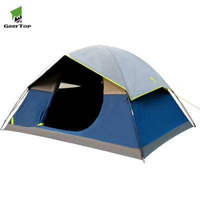 China Bestselling Extended Type Hot Selling GeerTop 4-5person 3season Waterproof Dome Darkroom Tent for sale