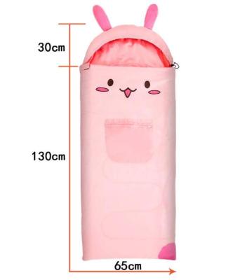 China Envelope Type Cute Cartoon Rabbit Hot Sale Geertop Small Envelope Sleeping Bag For Children for sale