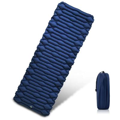 China 40D nylon fabric with high end TPU coating. Geertop Dumbbell Pattern Portable Ultralight Camping Air Sleeping Pinique Nylon Mattress for sale