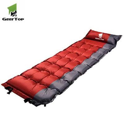 China Best Soft Lightweight Foam Self Self Air Sleep Pad Camping Inflatable Mattress for sale