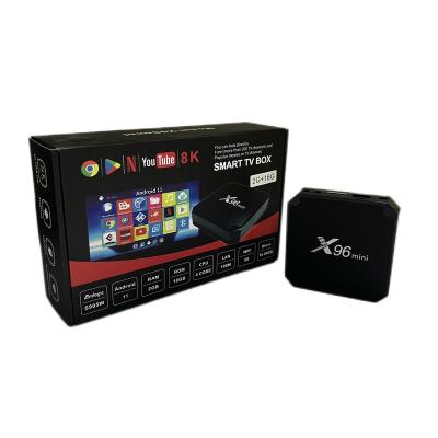 China Shenzhen factory quad core 4k 2gb 16gb set top box full hd OTT x96mini smart android tv box X96mini for sale