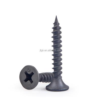 China Black Fine/Coarse Phosphate Flat Bugle Thread Flat Head Gypsum Board Drywall Flat Head Screw For Drywall Phillips Black Self Tapping Screw for sale