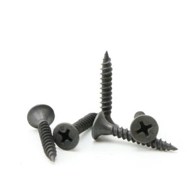 China Factory supply 3.5*25mm c1022a factory price Phillips flat bugle head black drywall screw for sale