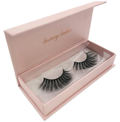 China 25-30 Times Free Sample 1 Pair Handmade Natural Fluffy Thick Lashes False Lashes 3D 100% Wholesale Group Private Label for sale