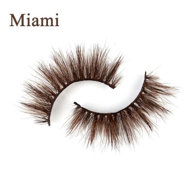 China 15-20 Mink Eyelashes Wholesale Private Label Handmade Natural False Eyelash Full Strip False Eyelashes 3d Periods Brown True for sale