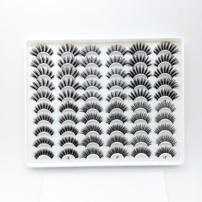 China 15-20 Periods Customized Lashboxes Silk Minkfur Lashes 3d Extension 30 Pair Eyelash Private Label Kit for sale