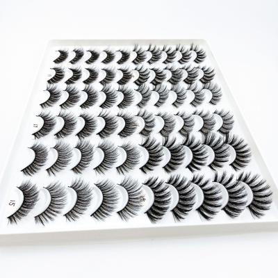 China 15-20 Times 30 Pairs Pack Mink Lashes Multi False Eyelash 3d Soft False Mink Lashes Eyelash Perm Kit for sale