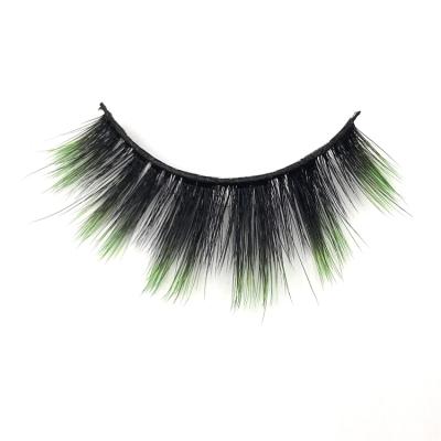 China 25-30 Times 2021 High Quality Faux Mink Color Eyelashes Colorful Indiavidual Eyelash Extension for sale