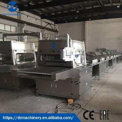 China Snack Factory Confectionery Machine With Flow Wrapper , Servo Motors Chocolate Molding Machine for sale