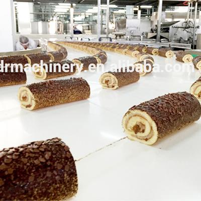 China Layer Cake Log Cake Making Machine High Efficiency , Durable Cake Production Line for sale