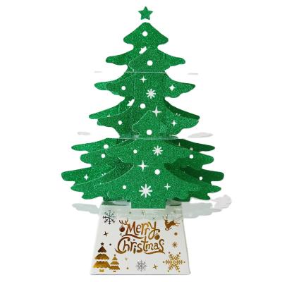 China Durable DIY Home Decoration Felt Christmas Tree Set Wall Hanging Children's Christmas Felt Craft Kit for sale