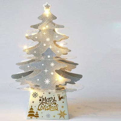 China Durable DIY Home Decoration Felt Christmas Tree Set Wall Hanging Children's Christmas Felt Craft Kit for sale