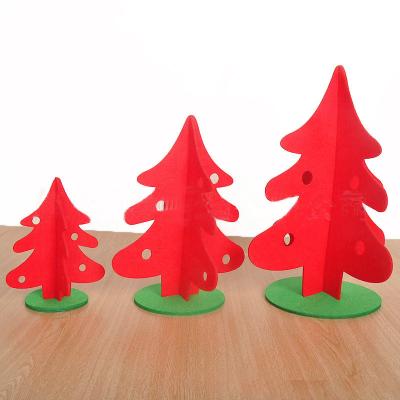 China Durable Christmas Three Dimensional Tree Felt Cloth Decoration Hotel Mall Store Office Decoration for sale