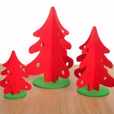 China Durable Christmas Three Dimensional Tree Felt Cloth Decoration Hotel Mall Store Office Decoration for sale