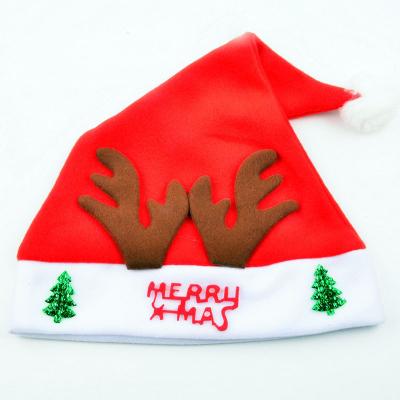 China 2021 Adult Durable Christmas Hat Cartoon Hat Antlers Deer Velvet Dress Up Gift Hat Christmas Decoration for sale