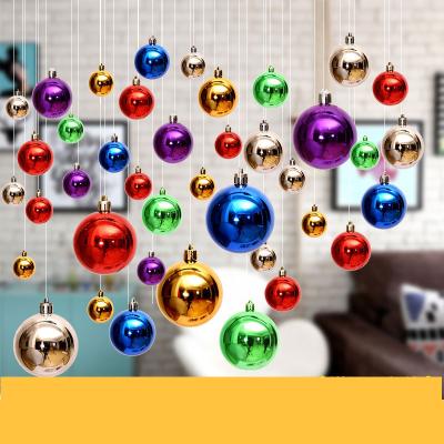 China Colorful Christmas Tree Decoration Pendant Christmas Ball Christmas Festival Decoration Home Supplies Mall Window Ceiling Ornament for sale