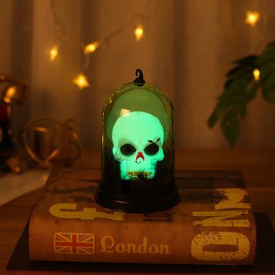 China Household Unique Decoration Lighted Halloween Plastic Pumpkin Hanging LED Lampshade Layout Desktop Decoration Props For Haunted Home for sale