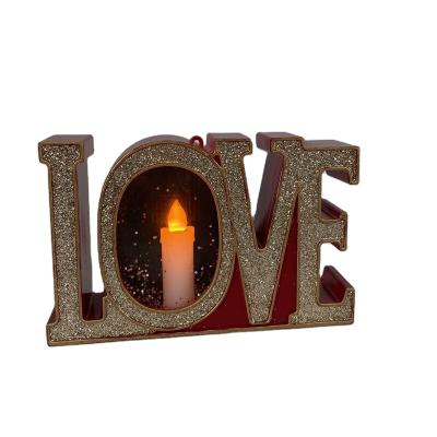 China Home Holiday Candle Party Wax Water Injection Wax Love Letter Candle Party Birthday Decorative Use for sale