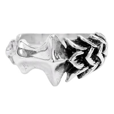 China Europe 925 European and American Joint Animal Claw Ring Retro Silver Punk Men's Bone Animal for sale