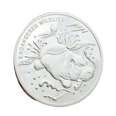 China African Commemorative Coin Commemorative Color Hippopotamus Coin Metal Europe Medallion Silver Coin for sale