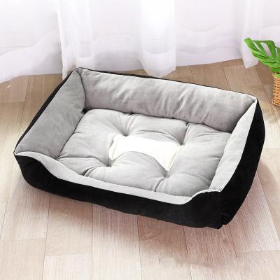 China Customized Viable Color Orthopedic Comfortable Washable Soft Warm Memory Foam Dog Bed for sale