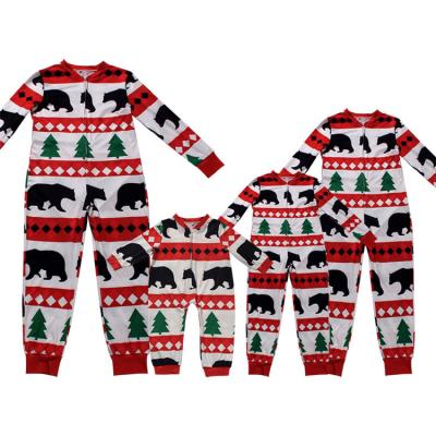 China QUICK DRY Family Cotton Matching Sleepwear Sets Print Adult Kids Onesie Christmas Pajamas Custom Made for sale