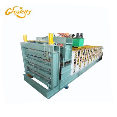 China Factory Price Export To Chile Fully Automatic High Speed ​​Triple Layer Roof Sheet Roll Forming Machine for sale