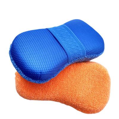 China Colorful Sponge Chenille Car Wash Sponge Car Wash Cleaning Sponge Microfiber for sale