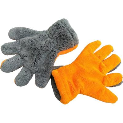 China Coral Velvet Chenille Microfiber Car Wash Cleaning Gloves, Car Wash Glove Coral, Car Wash Kit Factory Gloves for sale