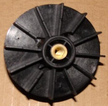 China Black PA66 Injection Moulded Plastic Parts Motor / Pump Fan Blades for sale