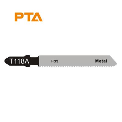 China Straight Metal Cutting T118A HSS Serrated Blade Cutting For Thin Sheet Metal for sale