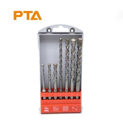 China Masonry Drilling 7pcs SDS Plus Electric Rotary Hammer Drill Bits Set For Concrete Drilling for sale