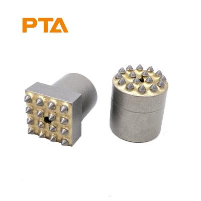 China MASONRY 16 Teeth Bush Hammer Bit Head Bushing Chisel Tools For Concrete Surface Removal for sale