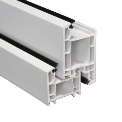 China Excellent Manufacture Competitive Price 60mm Plastic Casement Series High Sealing Type PVC Profile For Window And Door for sale