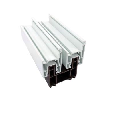 China Excellent High Sealing Type China Manufacturer Slide Narrow Door Upvc Profile Windows 80 Sliding Frame for sale