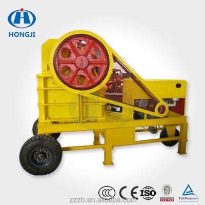 China Quarry factory price ore stone crushing machine station laboratory diesel engine mobile jaw crusher for sale