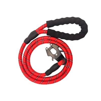 China Large Dog Gathering Dog Rope Outdoor Tactical Explosion Proof Pet Buckle Quick Release Space Round Frog Rope Pet Dog Leash Rope for sale