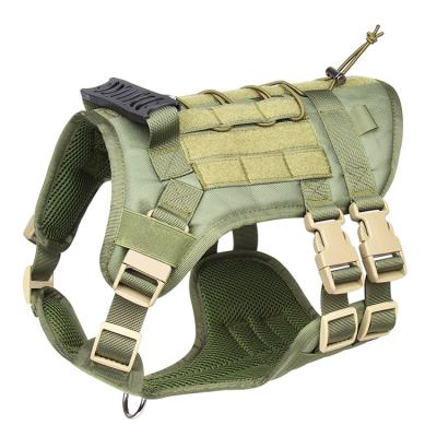 China Tactical Vest Large Dog Buckle Lights Dog Tactical Vest With Breathable Mesh Material for sale